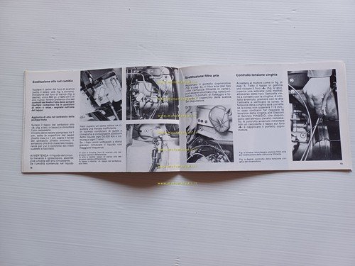 Piaggio Ape TM P 703 1984 manuale uso manutenzione libretto …
