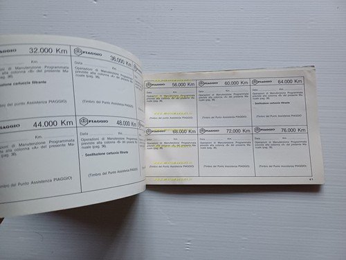 Piaggio Ape TM P 703 1984 manuale uso manutenzione libretto …