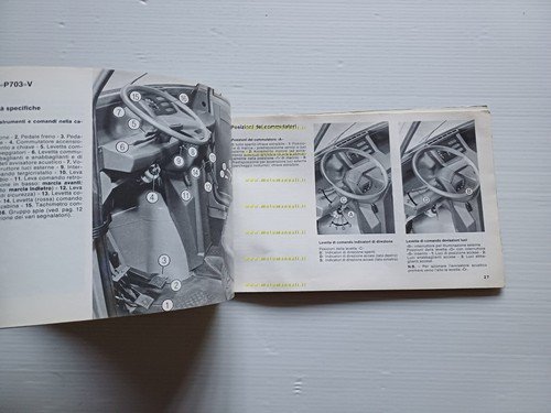 Piaggio Ape TM P 703 1984 manuale uso manutenzione libretto …