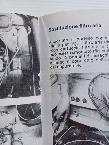 Piaggio Ape TM P 703 1984 manuale uso manutenzione libretto …