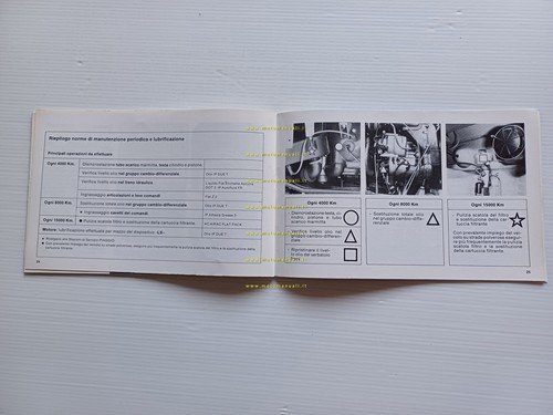 Piaggio Ape TM P 703 1984 manuale uso manutenzione libretto …