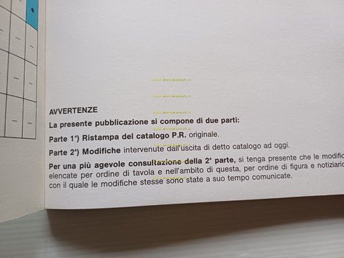 Piaggio Ape TM P50 TL4T 1990 catalogo ricambi originale