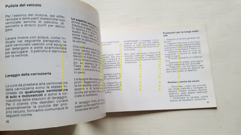 Piaggio APE TM P602 1982 manuale uso manutenzione libretto originale