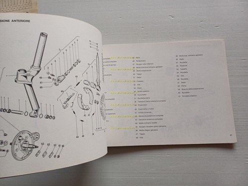 Piaggio APE TM P602 1983 motocarro VARIANTI manuale officina originale