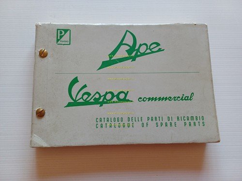 Piaggio Ape-Vespa Commercial 400 1956-66 AC1-2-3-4 AD1 AE1 AE01 catalogo …