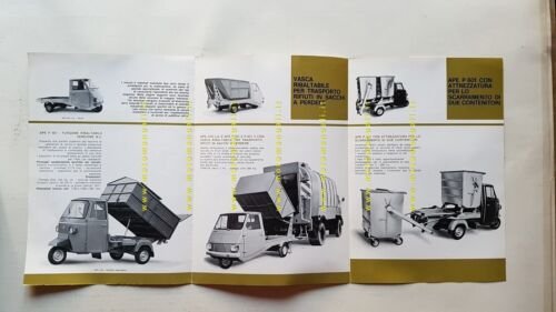 Piaggio ApeCar - P 601 versioni speciali depliant originale italiano