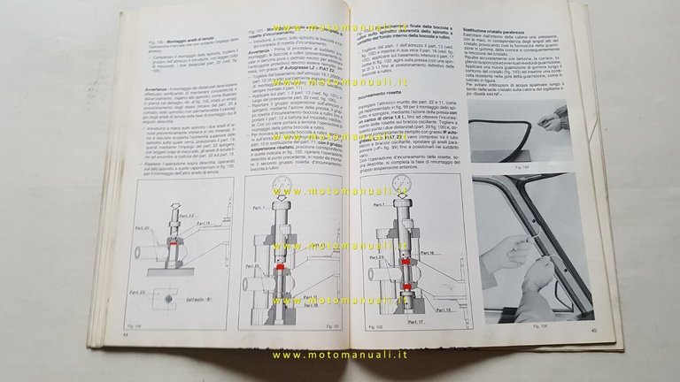 Piaggio Apecar Diesel 1986 manuale officina originale workshop manual