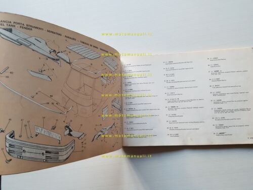 Piaggio APECAR P2 - VESPACAR P2 1979 catalogo ricambi originale
