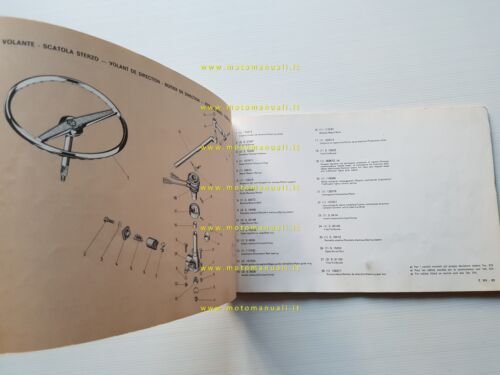 Piaggio APECAR P2 - VESPACAR P2 1979 catalogo ricambi originale