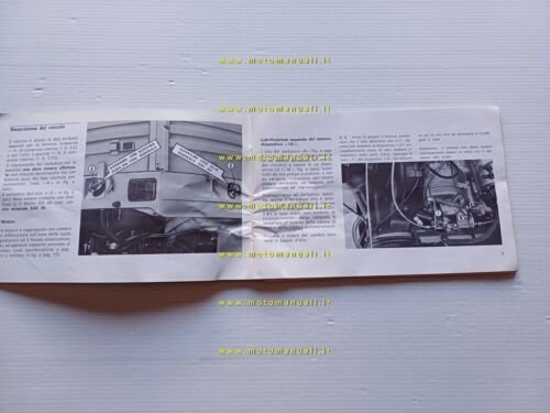 Piaggio ApeCar P2 1982 manuale uso manutenzione libretto originale owner …