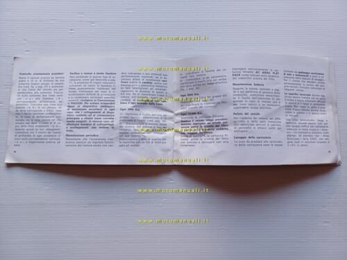 Piaggio ApeCar P2 1982 manuale uso manutenzione libretto originale owner …