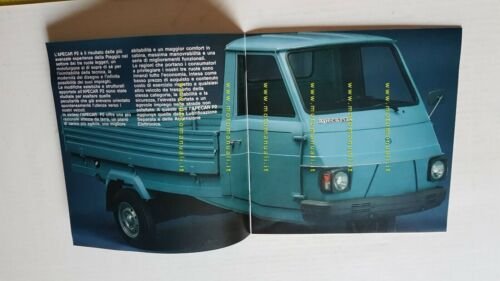 Piaggio Apecar P2 1983 Motocarro depliant ORIGINALE brochure 3 wheeler