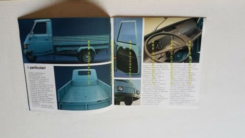 Piaggio Apecar P2 1983 Motocarro depliant ORIGINALE brochure 3 wheeler