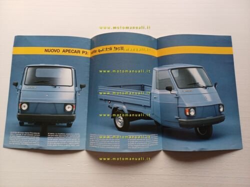 Piaggio Apecar P3 1985 depliant originale italiano