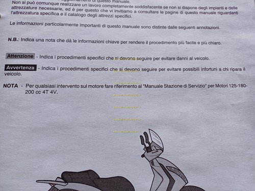Piaggio Beverly 125 - 200 2001 manuale officina TELAIO originale …