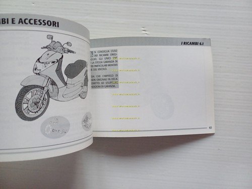 Piaggio Beverly 125-200 2001 manuale uso manutenzione italiano originale