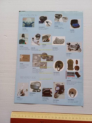 Piaggio Beverly 500 - X9 accessori depliant italiano originale