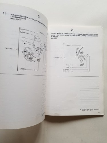 Piaggio Boss 50 CBS1T 1988 catalogo ricambi ORIGINALE