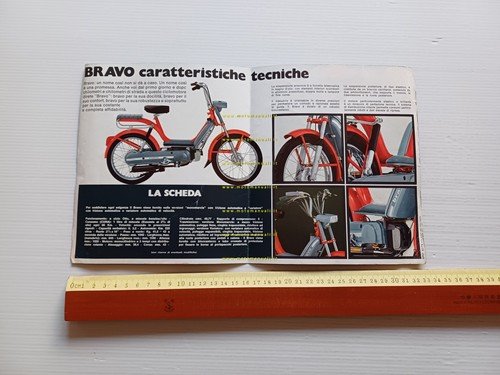 Piaggio Bravo 50 1973 depliant italiano originale