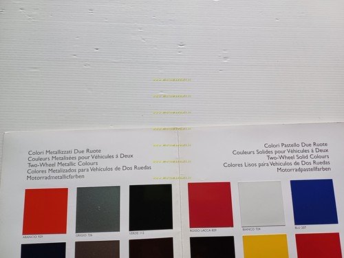 Piaggio cartella colori tutti modelli 1995 depliant originale