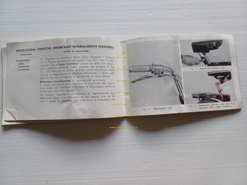 Piaggio Ciao - Boxer 1971 manuale uso manutenzione libretto istruzioni …