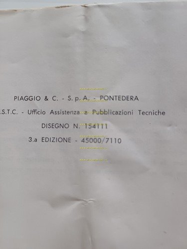 Piaggio Ciao - Boxer 1971 manuale uso manutenzione libretto istruzioni …