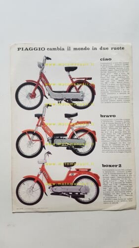 Piaggio Ciao - Boxer 2 - Bravo 50 1977 depliant …