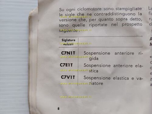 Piaggio Ciao 50 - Boxer 50 1970 manuale uso manutenzione …