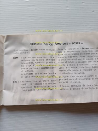 Piaggio Ciao 50 - Boxer 50 1970 manuale uso manutenzione …