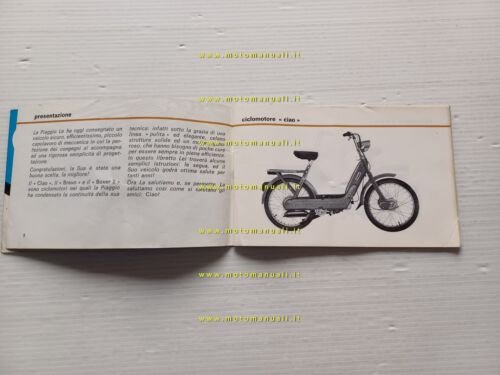 Piaggio Ciao 50 -Bravo -Boxer 2 1978 manuale uso manutenzione …