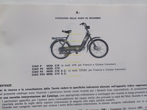 Piaggio Ciao 50 P - PV - PX - PXV …