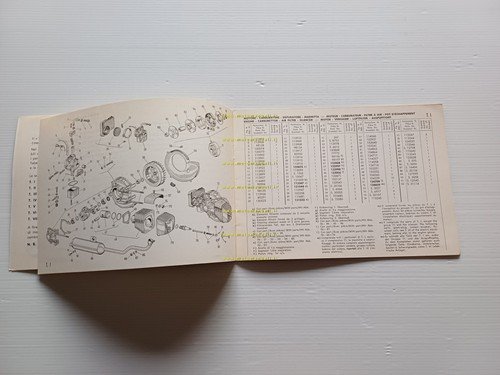 Piaggio Ciao 50 Porter 1971 catalogo ricambi originale