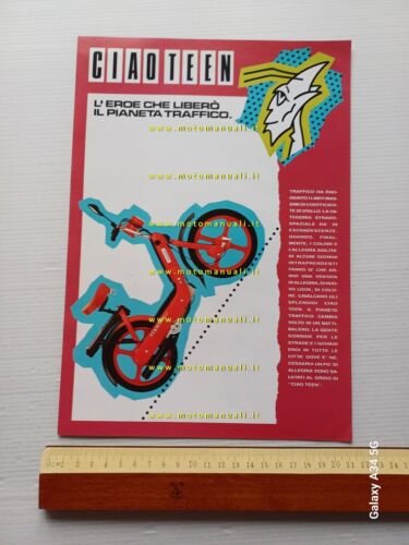 Piaggio Ciao 50 Teen 1991 depliant italiano originale