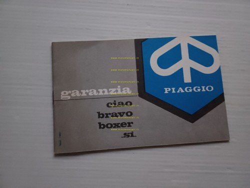 Piaggio Ciao Boxer Bravo Si libretto garanzia nuovo anni 70 …