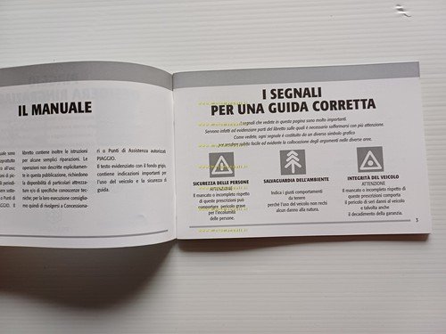 Piaggio Ciao Bravo 1999 manuale uso manutenzione libretto istruzioni originale