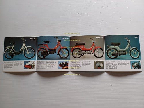 Piaggio Ciao Bravo Boxer Si 50 1981 depliant ITALIANO originale