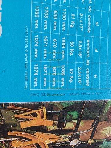 Piaggio Ciao Bravo Boxer Si 50 1981 depliant ITALIANO originale