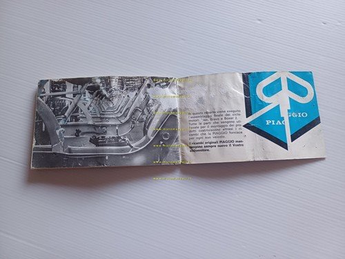 Piaggio Ciao C7E-V Bravo EEM1T-V Boxer 2 BMT1T-V manuale uso …