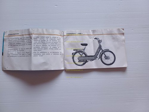 Piaggio Ciao C7E-V Bravo EEM1T-V Boxer 2 BMT1T-V manuale uso …