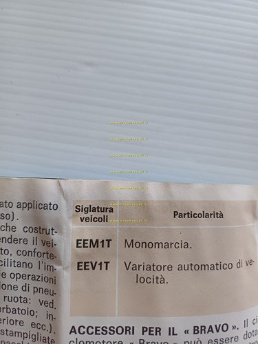 Piaggio Ciao C7E-V Bravo EEM1T-V Boxer 2 BMT1T-V manuale uso …
