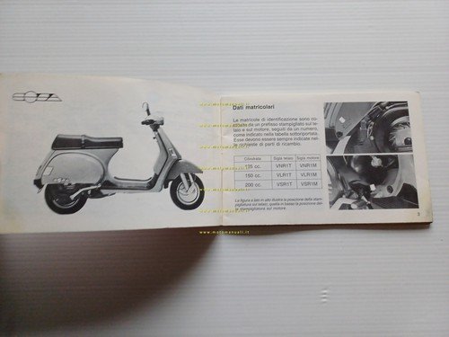 Piaggio Cosa 125 150 200 1a serie manuale uso manutenzione …