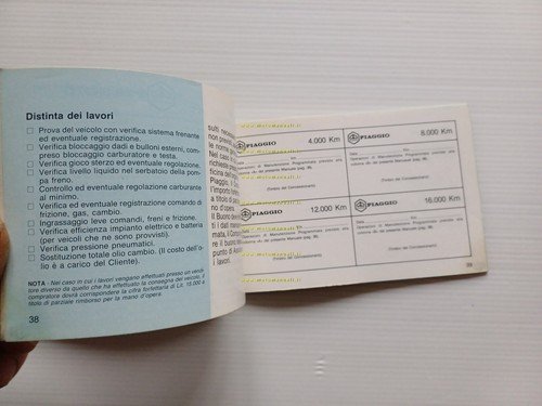 Piaggio Cosa 125 150 200 1a serie manuale uso manutenzione …