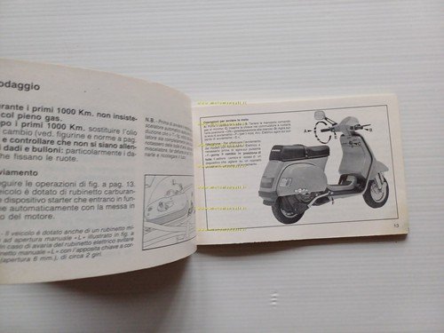 Piaggio Cosa 125 150 200 1a serie manuale uso manutenzione …
