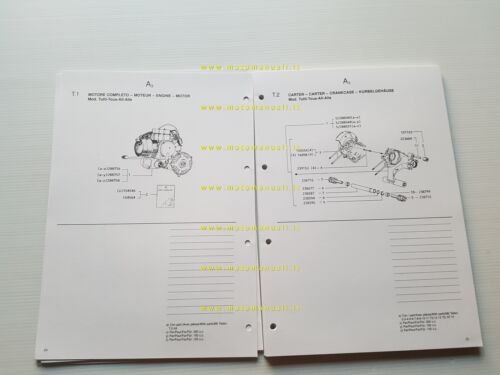 Piaggio COSA 125 150 200 2a serie 1991 catalogo ricambi …