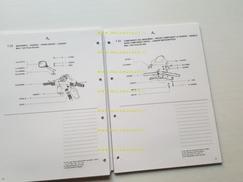 Piaggio COSA 125 150 200 2a serie 1991 catalogo ricambi …