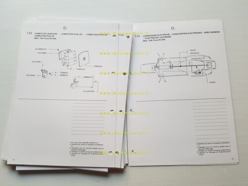 Piaggio COSA 125 150 200 2a serie 1991 catalogo ricambi …