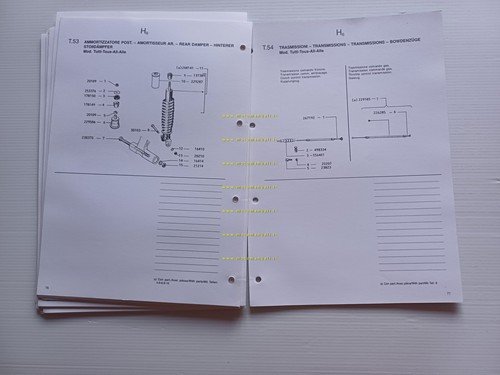 Piaggio Cosa 2a serie 200 VSR1T -150 VLR2T -125 VNR2T …