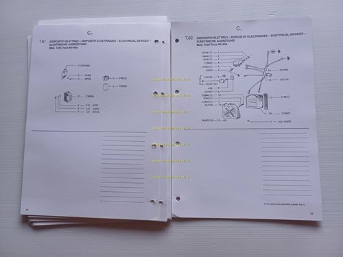 Piaggio Cosa 2a serie 200 VSR1T -150 VLR2T -125 VNR2T …