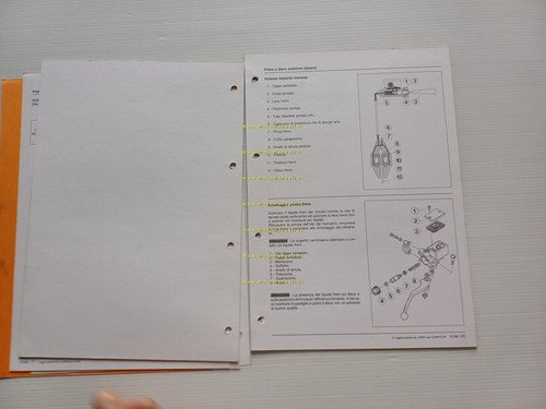 Piaggio Cosa Sistema Brembo EBC Corso formazione ITALIANO manuale officina