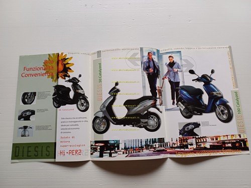 Piaggio Diesis 50 -100 2001 depliant originale italiano